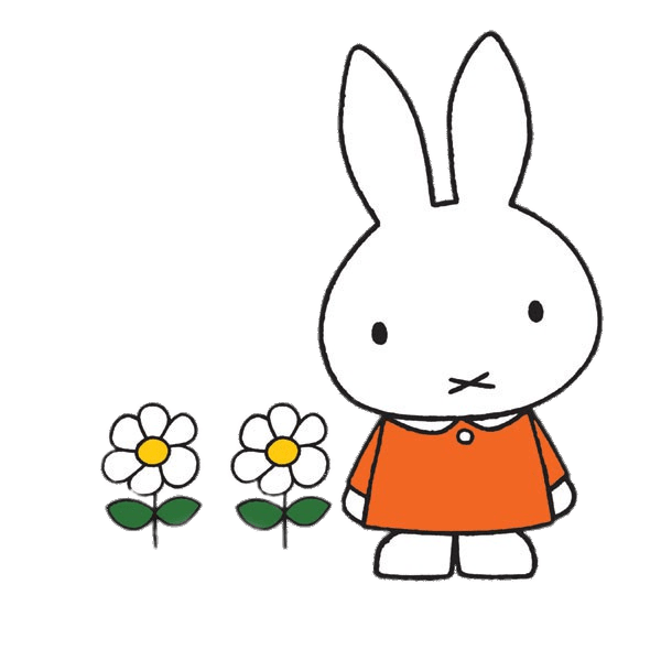 Miffy with flowers
